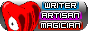 Schepper Wubs round rectangle button - writer - artisan - magician